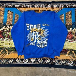 Vintage University of Kentucky crewneck sweatshirt size medium 90s raglan cut